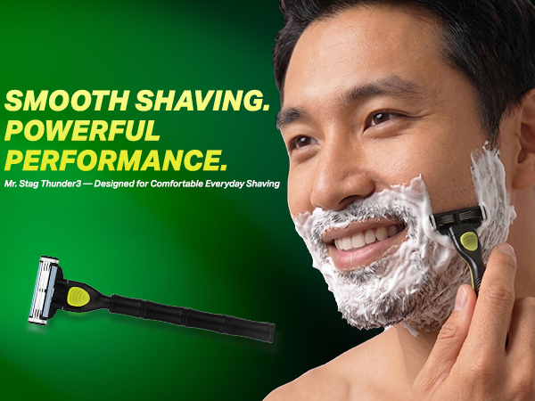 Mr. Stag Xtrem6 Disposable Razor for Men (Pack of 1) detail
